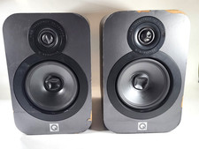 Q Acoustics 3020 Bookshelf Speakers Pair Graphite Grey Tested Working