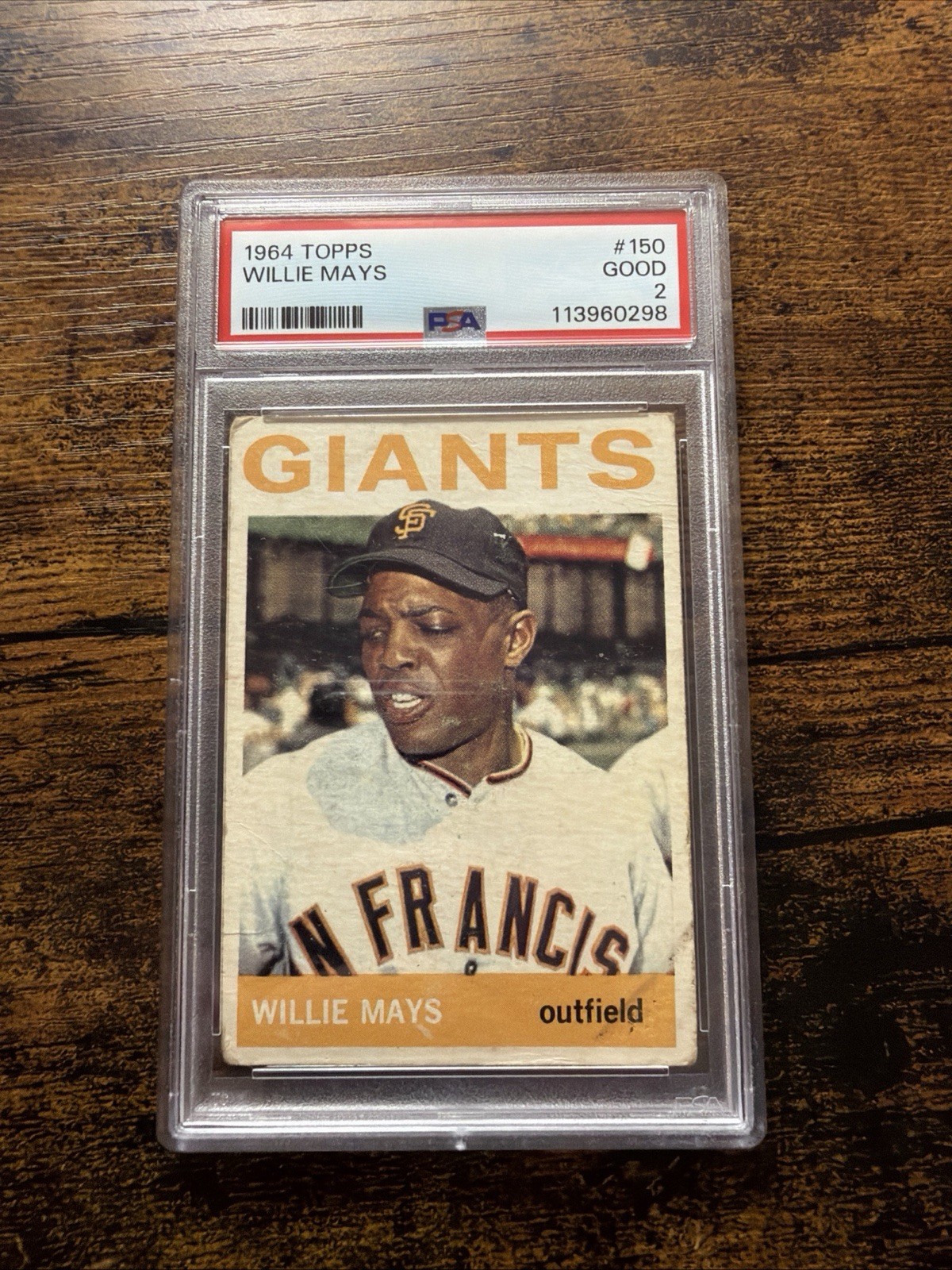 1964 Topps - Willie Mays #150 - PSA 2