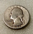 1942 P  Washington Quarter - 90% Silver, 84 Year-Old Coin
