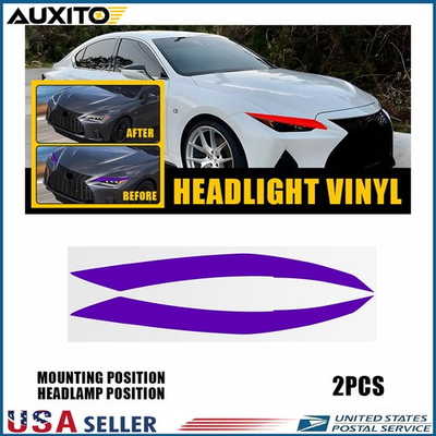 #ad #ad Fits 2021 2025 Lexus IS PURPLE Headlight DRL Tint Front Overlay Vinyl Is 350 300 $24.69