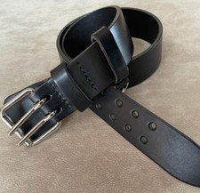 2 Dorn Gürtel LEDERGÜRTEL MILITÄR DESIGN Handgefertigt rob uster Riemen NEU