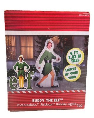 Buddy The Elf 6 Foot Photorealistic Will Ferrell Airblown Inflatable