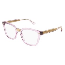 NEW Gucci GG 0184O Eyeglasses 013 PINK 100 AUTHENTIC