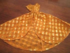 Vintage Barbie: DINNER AT EIGHT Hostess Gold Metallic Overcoat Dress Only #946,