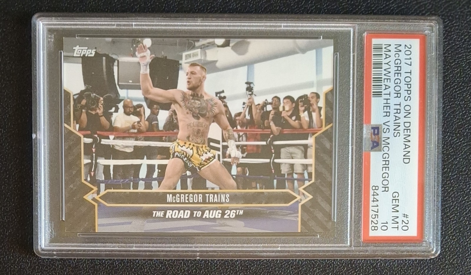 2017 Topps On Demand Mayweather vs McGregor #20 PSA 10 GEM MINT view 1
