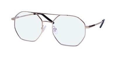 NEW DIFF EASTYN BLUE LIGHT LENS GLASSES METAL & PLASTIC GOLD FULL-RIM MENS GD