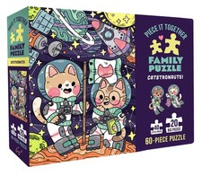 Chronicle Books Piece It Together Family Puzzle: Catstronauts , Catstronauts 