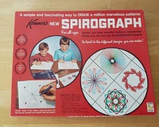 Vintage 1967 Kenner's Spirograph Red Drawing Set 401 COMPLETE Gears Manual Pens