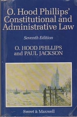 O.Hood Phillips Constitutional and Administrative Law, Phillips, O. Hood, Used;