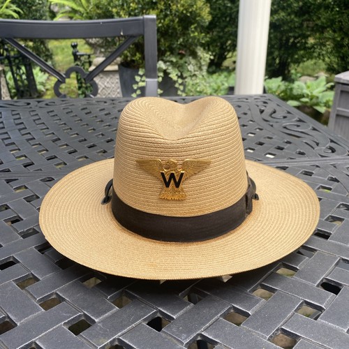 Stratton Self Forming Park Ranger Hat Size 67/8 w Hat Band, Eagle w W Logo - Picture 2 of 16