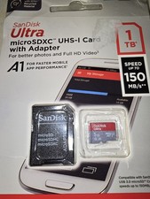 SanDisk 1TB Ultra microSDXC card SD adapter up to 150 MB/s with A1 App Perform