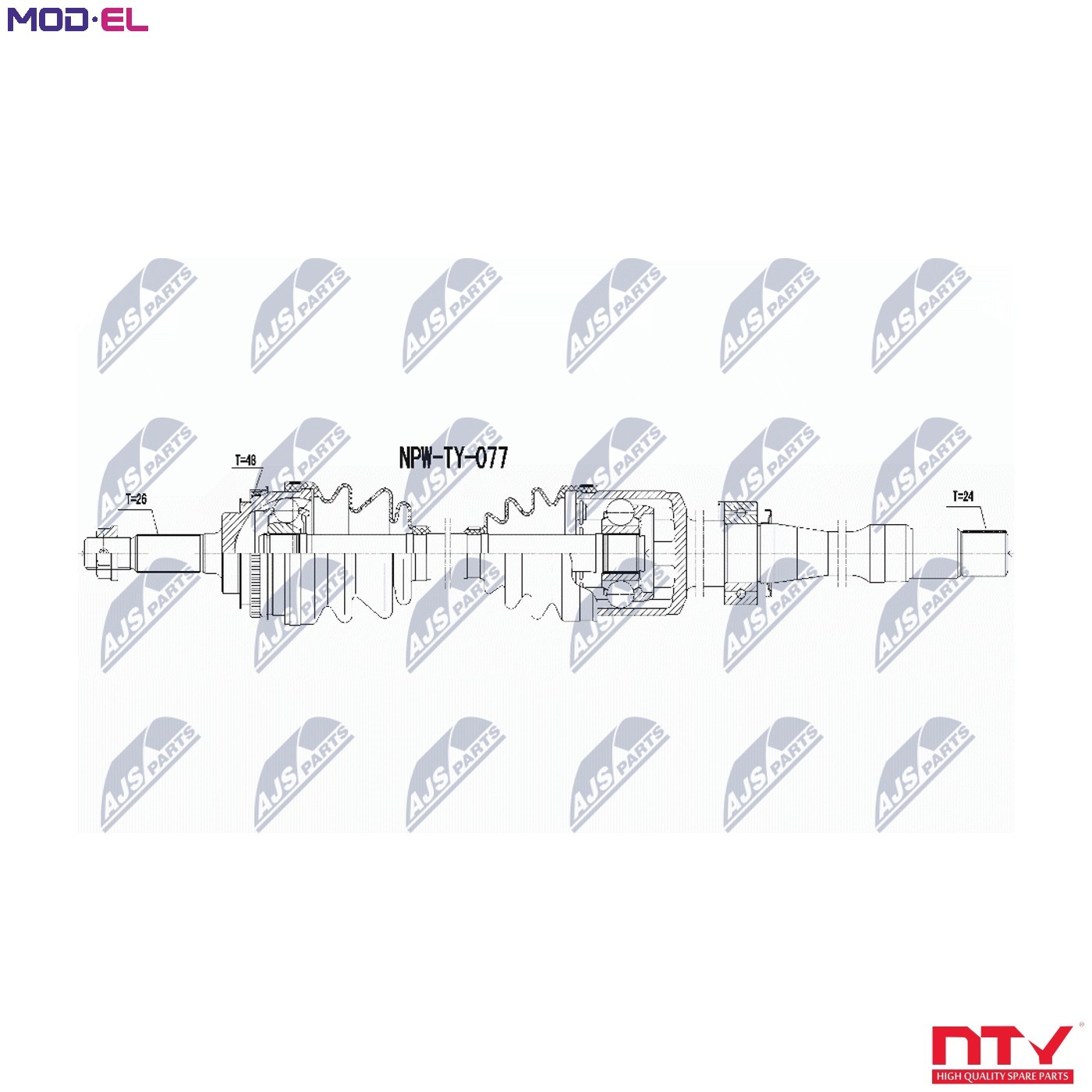 DRIVE SHAFT NPW-TY-077 FOR TOYOTA 3S-GTE 2.0L 4cyl CELICA - Image 6