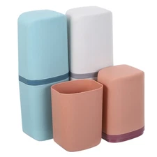 3 PCS Toothbrush Travel Holder Holders and Toothpaste Portable Container