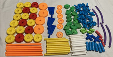 Playskool Tinkertoy Lote De Colección 135 Piezas Conjunto de Construcción Creativa Usado Años 80