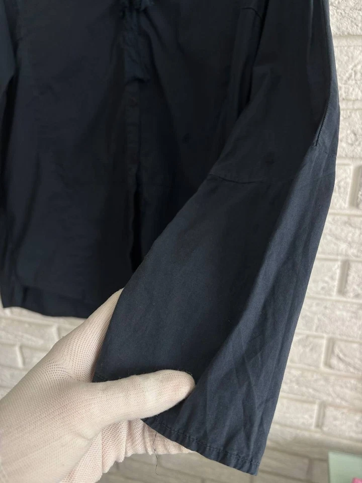 Kristense N du nord dark blue women's blouse shirt Vintage Made in Italy size 1 - Image 4 of 4