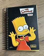 Cuaderno Agenda Bart Simpson de Tilibra con Bolsillos Pegatinas 365 Días 134x194mm