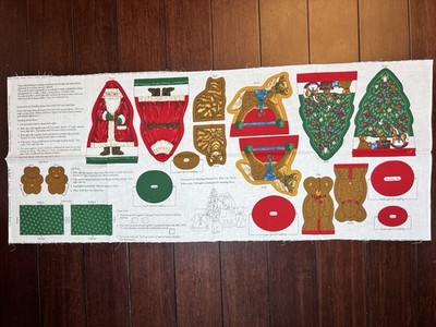 ''Memories of Christmas Past'' Cranston Print Works Craft Fabric Panel Cut + Sew