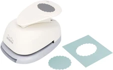 Bira Craft 3,8 cm gewellter ovaler Hebelstanzer für Papierbasteln,... 