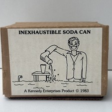 Rare Hard Inexhaustible Soda Can Kennedy Enterprises Magic Illusionist 1983 Prop