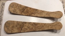 Rare Vintage 12  Pair Maple Shoe Horns