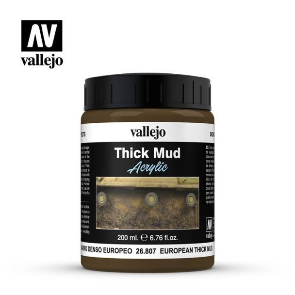 European Thick Mud 200ml - Weathering Effects - AV Vallejo - Brand New