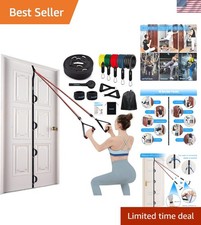 Versatile Door Anchor Strap for Resistance Bands - Easy Installation, 5 D-Rings