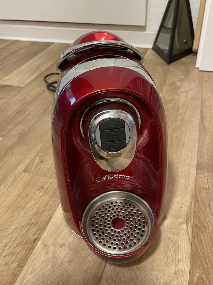 Cafissimo Tchibo Kaffee Kapsel Maschine, Rot, 35x15x25cm