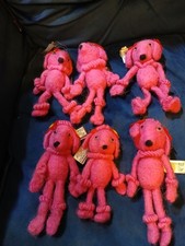 6 PAPERCHASE  FIFI FELT PINK POODLE HANGING FESTIVE DECORATIONS