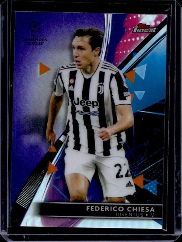 2021 Topps Finest UEFA Federico Chiesa Purple #/299 Juventus