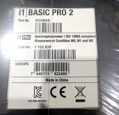 New X-Rite i1 Basic Pro 2 Densitometer Color Calibration Spectrophotometer
