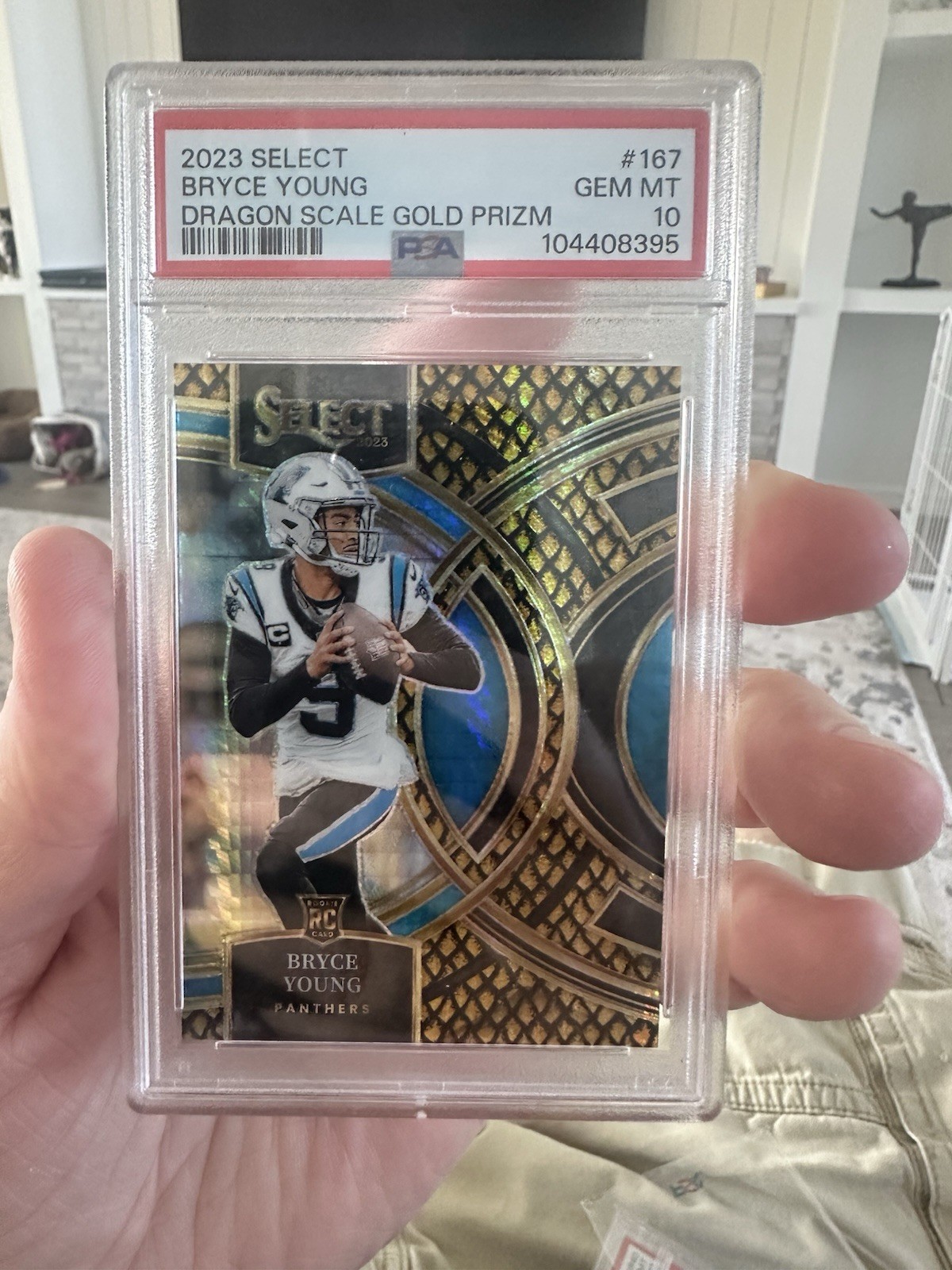 2023 Select CASE HIT Dragon Scale GOLD Prizm #167 Bryce Young (RC) 07/10 SSP