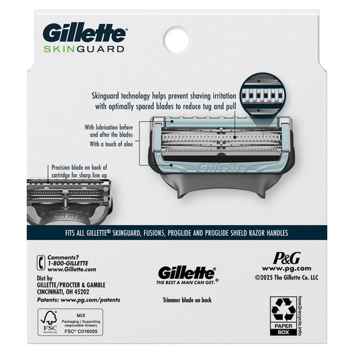 Neue Gillette SkinGuard Rasierklingen-Nachfüllpackungen für Herren, 8 Stück - Bild 11 von 11