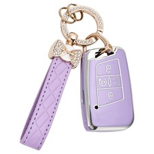 Key Fob Cover for Volkswagen with Keychain, Soft TPU Protection Car Key Case ...