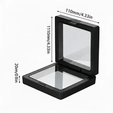 3D Floating Display Frame Shadow Box Jewelry Coin Pin Holder Suspension