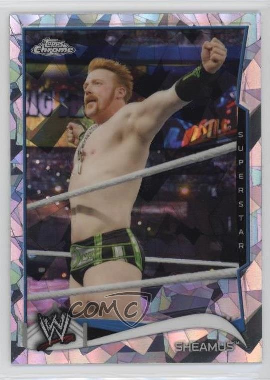 2014 Topps Chrome WWE Atomic Refractor Sheamus #86 1u6