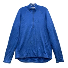 Ibex Merino Wool 1/4 Zip Pullover Shirt Men's Large Layer Outdoor Gorpcore Knit