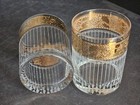 Set of 2 Culver Tyrol 22k Gold Double Old Fashioned Lowball Rocks Glasses — photo 7