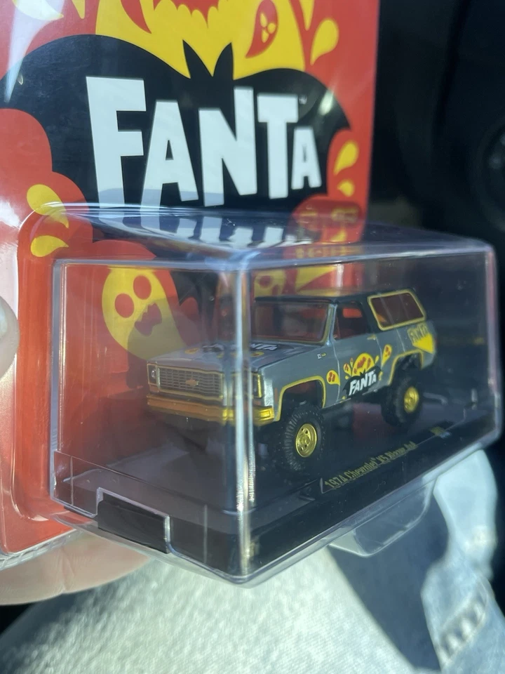 New M2 Machines 1/64 Fanta 1974 Chevrolet K5 Blazer Halloween Raw Chase - Image 2 of 3