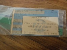 1989 The Who original concert ticket stub Arrowhead Stadium