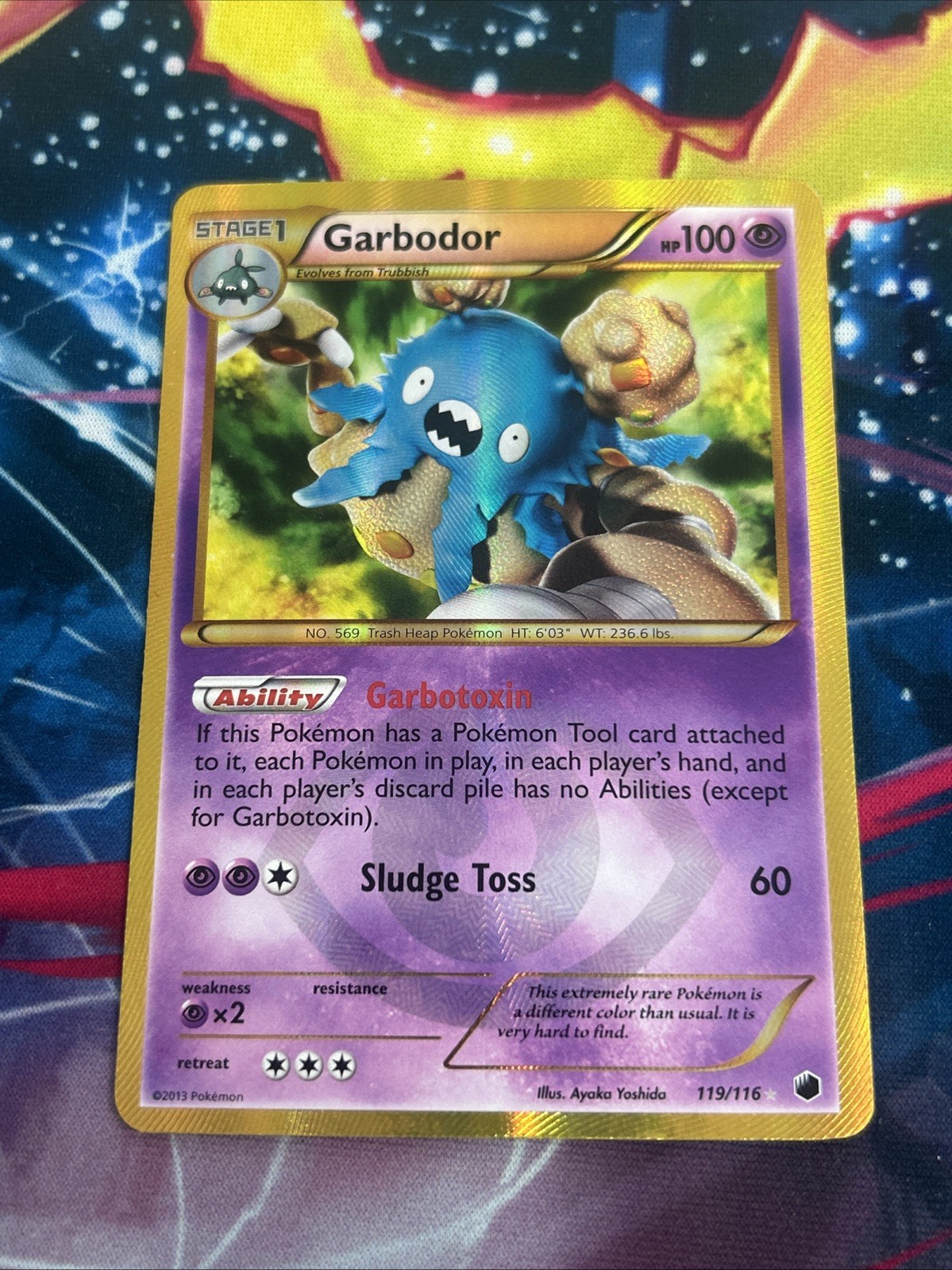 Pokemon Garbodor Secret Rare Shiny BW Plasma Freeze 119/116 LP English Card