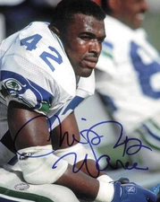 Chris Warren Autographed Signed 8x10 Photo Seattle Seahawks MCS Holo #63453