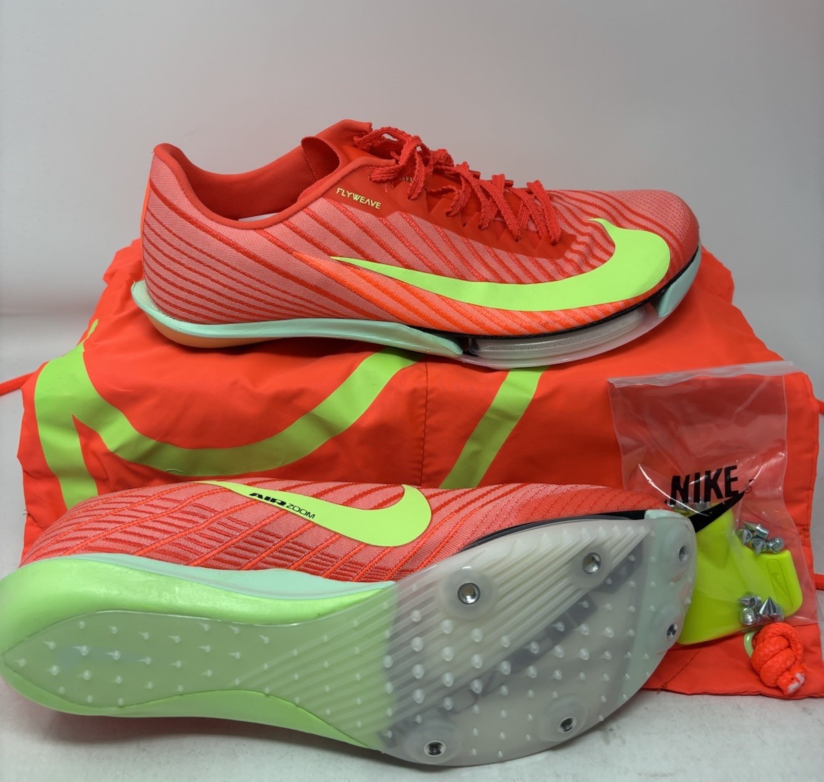 Nike Air Zoom Max Fly 2 Track & Field Spike Bright Crimson FD8395-600, Men\'s 8.5 Amazon.com | Unisex Maxfly 2 (600 - Bright Crimson/Washed  main image 2