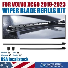 One Pair Car Wiper Blade rubber Replacement Strip For Volvo XC60 18-23 31490722