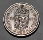 Photo of a 1963 Elizabeth II Shilling from an eBay listing that sold on Jun 12, 2026