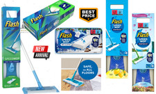 Flash Speed MOP + 6,12 Free Refill Starter Kit or Refills Wet, Dry Cloths Lemon