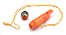 Rothco Hunting Survival Whistle / Compass New