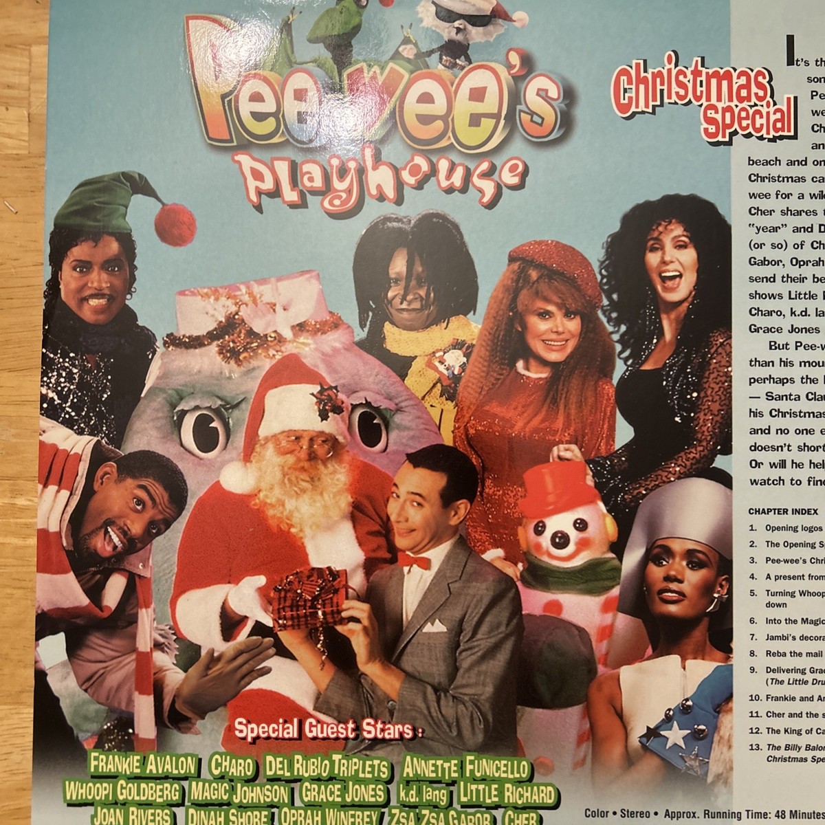 Pee Wee's Playhouse Christmas Special Laserdisc RARE OOP Herman