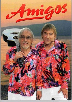 Original Autogramm Die Amigos  /// Autogramm Autograph signiert signed si 308244