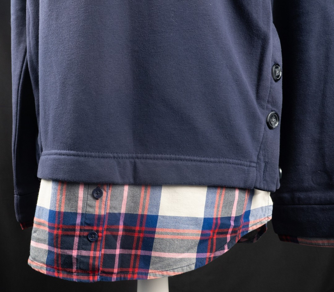 Next Navy Check Trim Soft Feel Size 8 Jumper Pre-Owned image 4