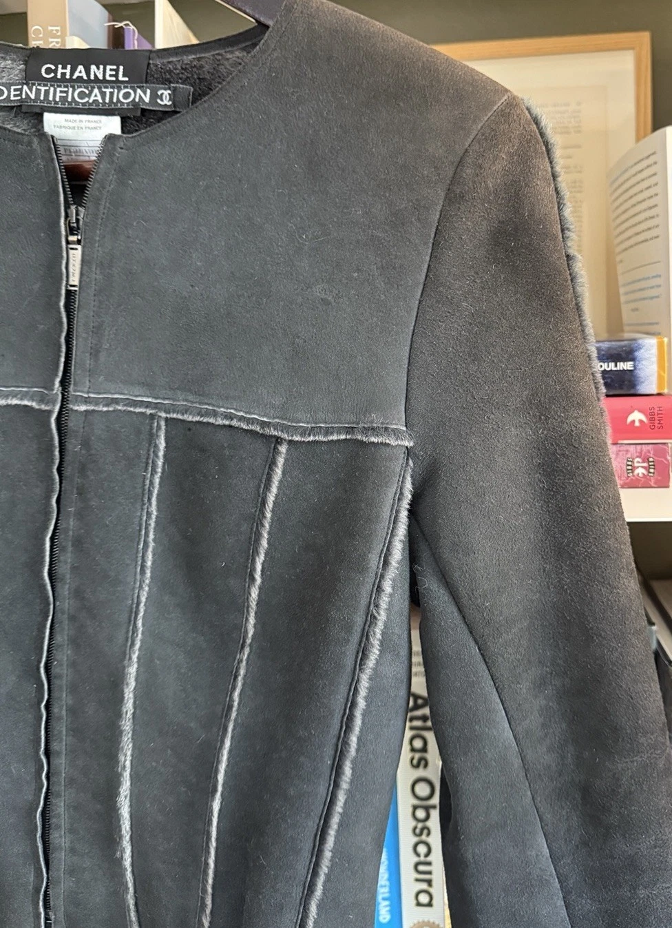 AUTENTICA Giacca Chanel Vintage Pelle di Pecora Shearling EU 38